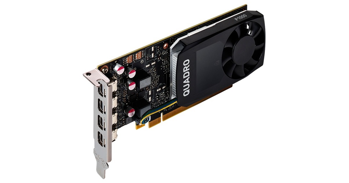 PNY NVIDIA Quadro P1000 V2 DVI, Grafikkarte(4x miniDisplayPort)