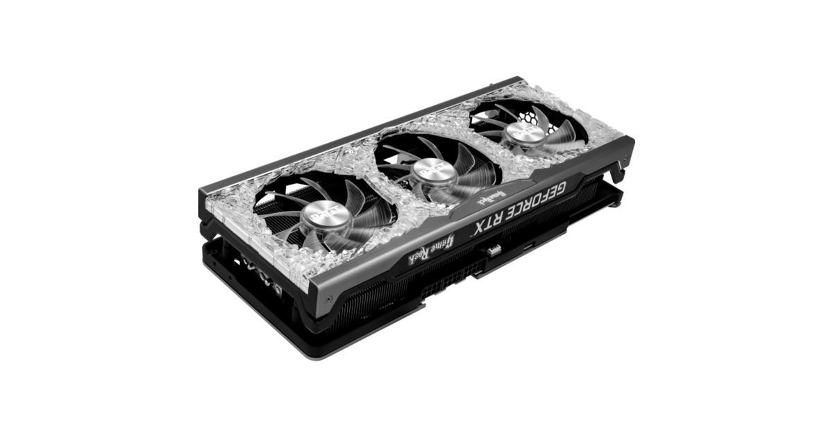 Palit GeForce RTX 3080 GameRock LHR, Grafikkarte(Lite Hash Rate, 3x DisplayPort, 1x HDMI, Outlet)