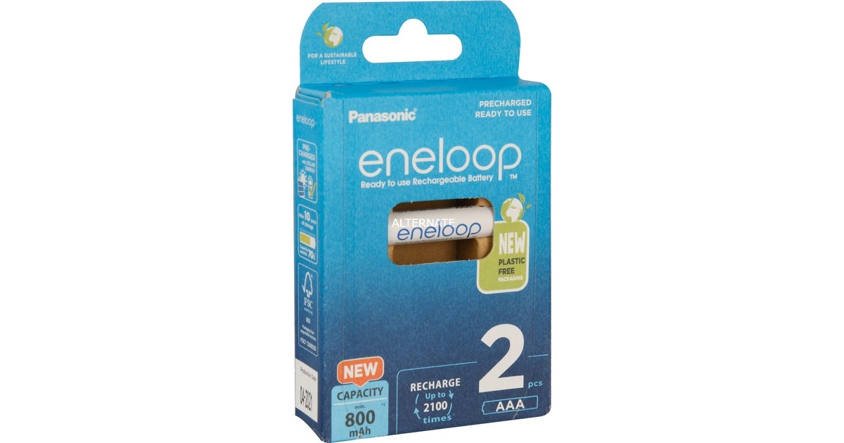 Panasonic Akku eneloop, Micro AAA 1,2V(2 Stück)