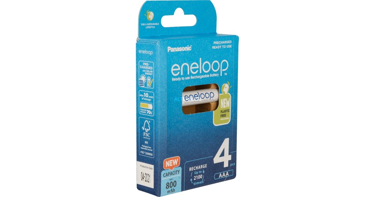 Panasonic Akku eneloop, Micro AAA 1,2V(4 Stück)