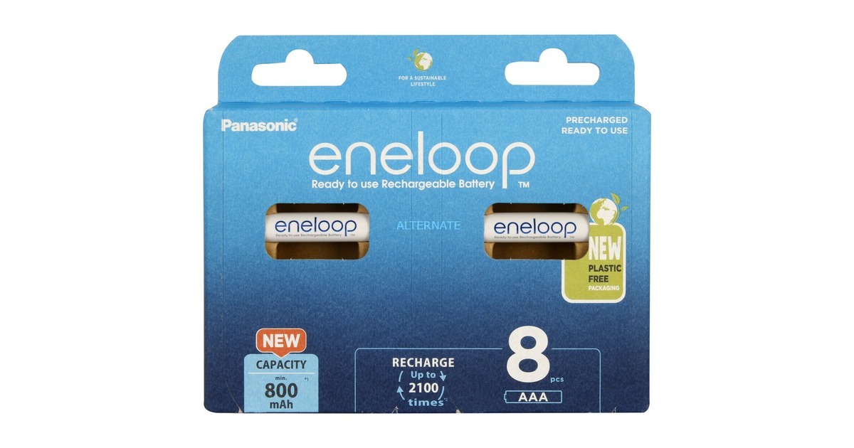 Panasonic Akku eneloop, Micro AAA 1,2V(8 Stück)