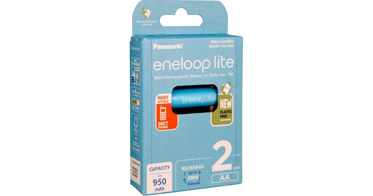Panasonic Akku eneloop lite, Mignon AA 1,2V(2 Stück)