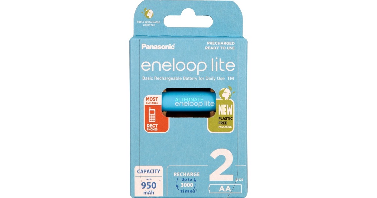 Panasonic Akku eneloop lite, Mignon AA 1,2V(2 Stück)
