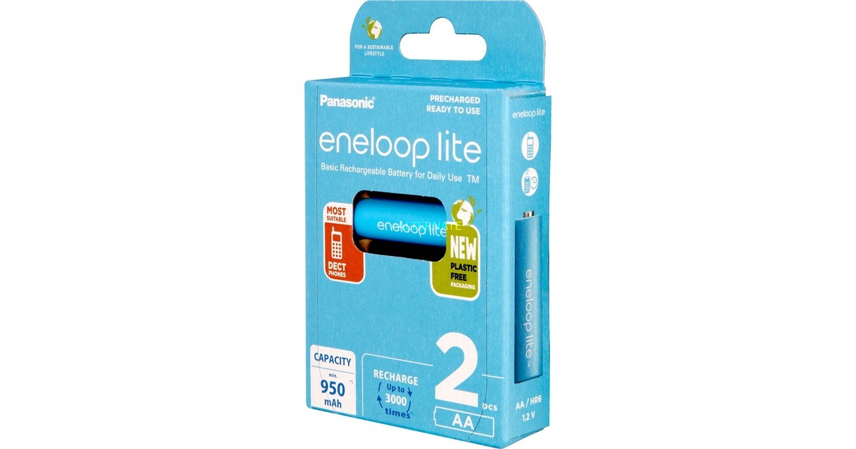 Panasonic Akku eneloop lite, Mignon AA 1,2V(2 Stück)