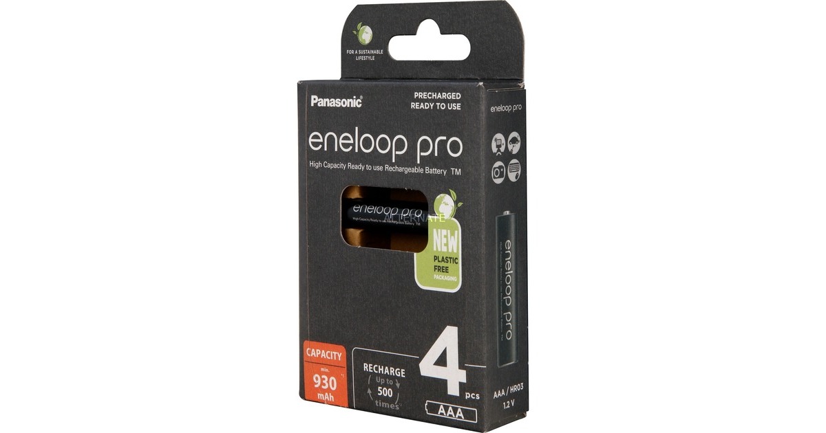 Panasonic Akku eneloop pro, Micro AAA 1,2V(4 Stück)