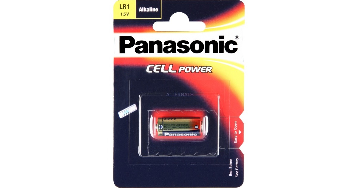 Panasonic Alkali PowerCells LR1/1BP, Batterie(silber)