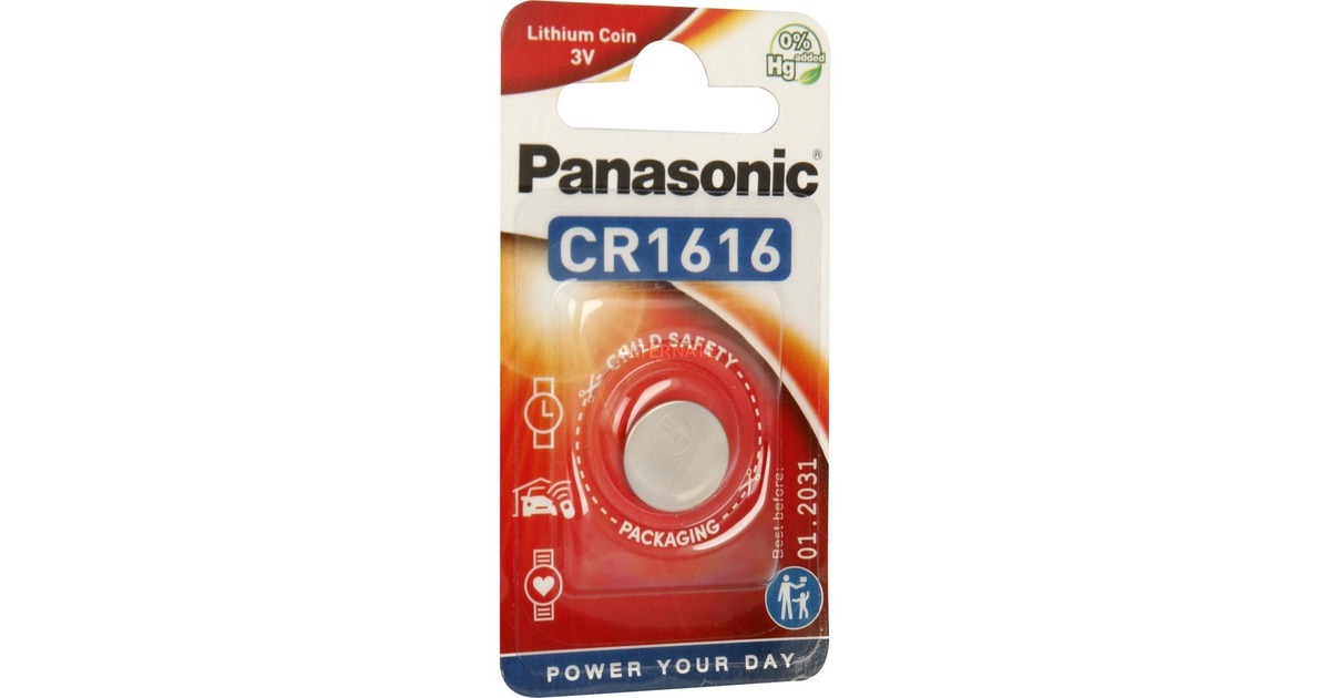 Panasonic CR1616, Batterie