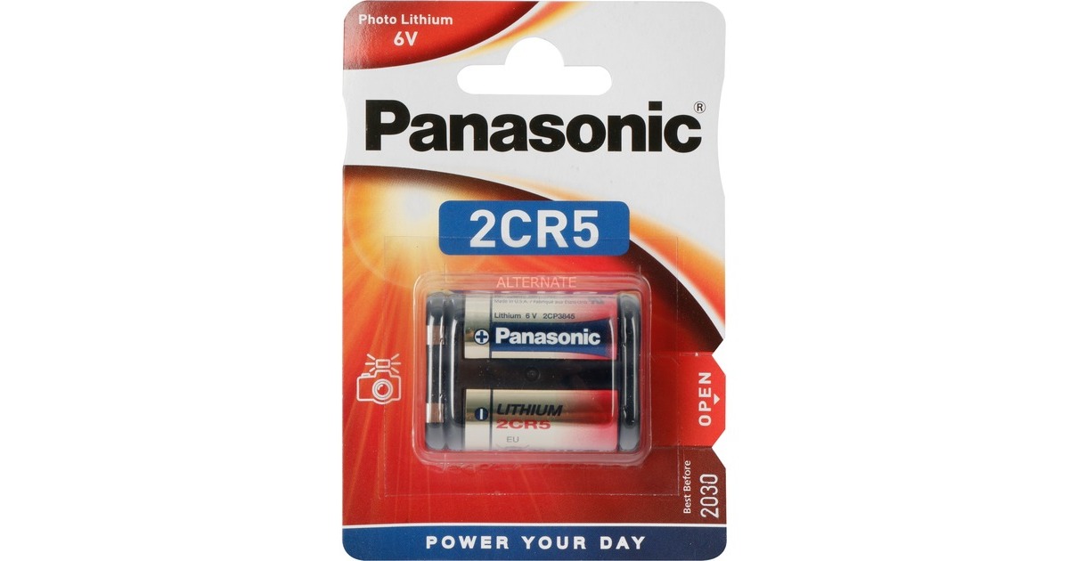 Panasonic Cylindrical Lithium 2CR-5L/1BP, Batterie(1 Stück, 2CR-5)