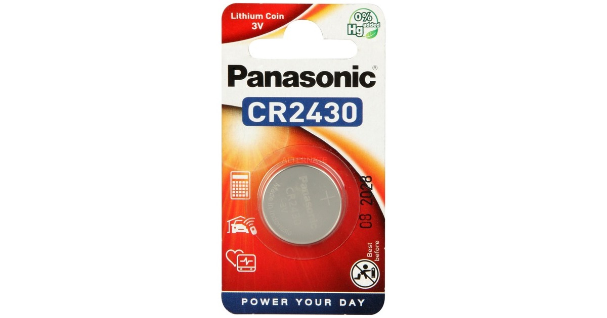 Panasonic Knopfzelle CR-2430EL, Batterie