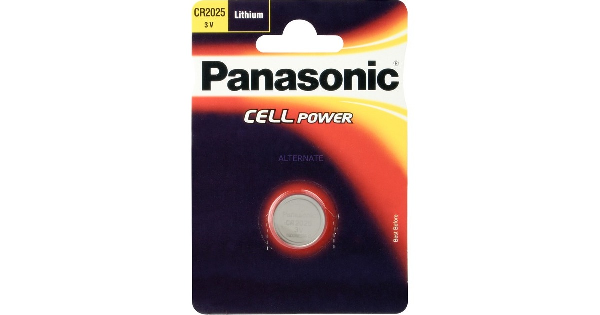 Panasonic Knopfzellen CR2025L/1BP, Batterie(silber)