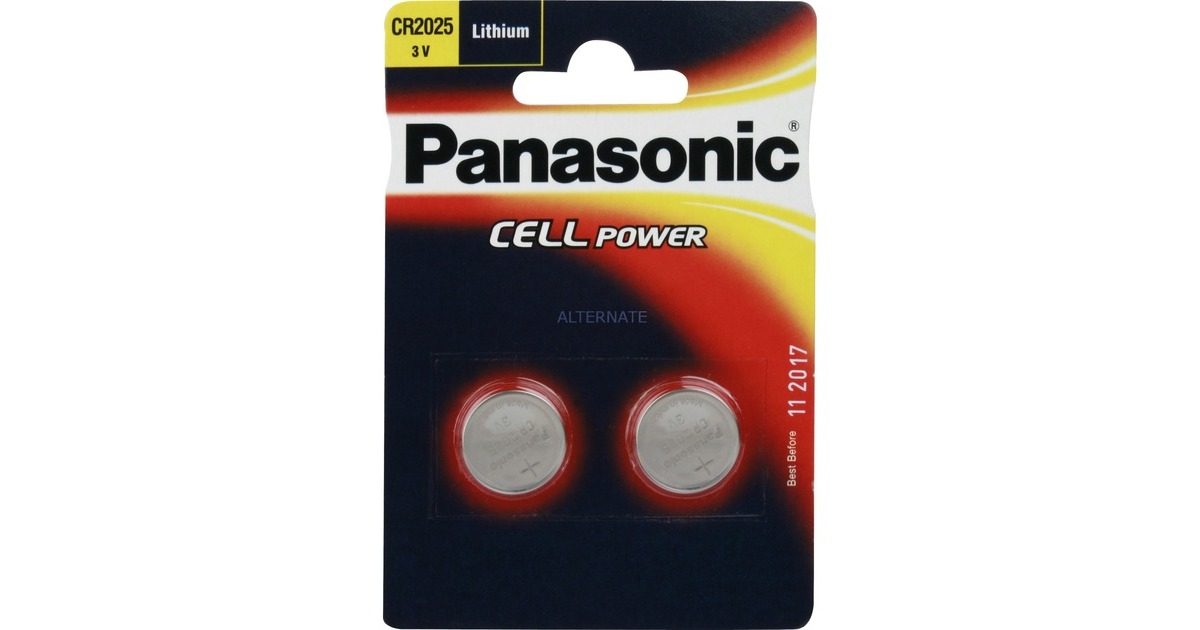 Panasonic Knopfzellen CR2025L/2BP, Batterie(silber)