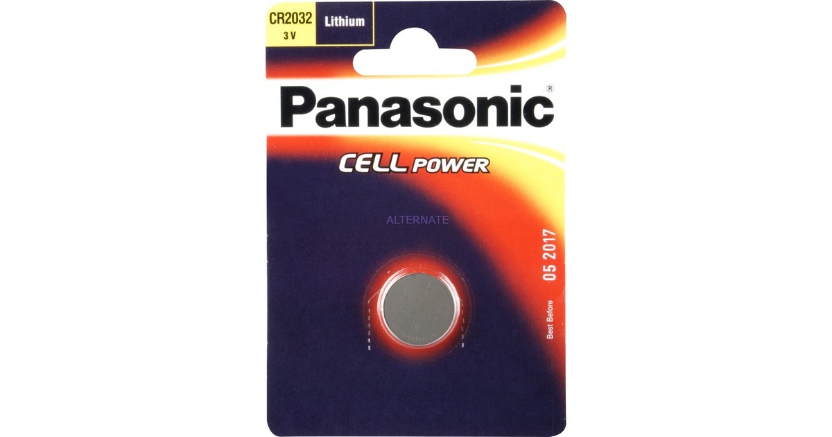 Panasonic Knopfzellen CR2032EP/1B, Batterie(silber)