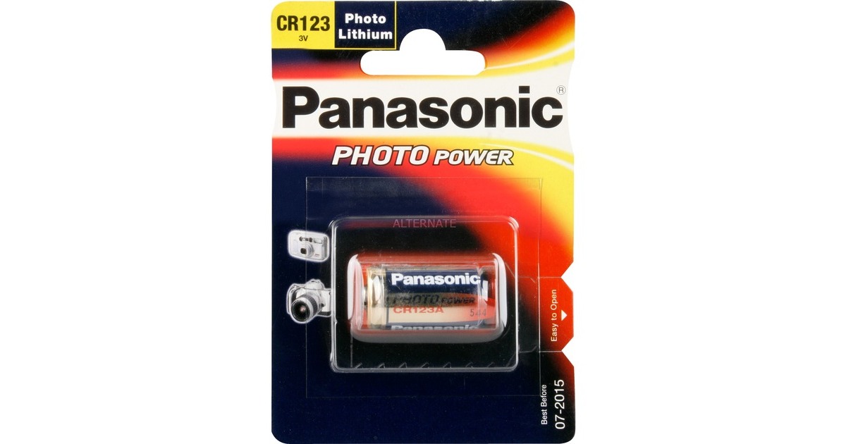 Panasonic Lithium Photo CR123AL/1BP, Batterie(silber)