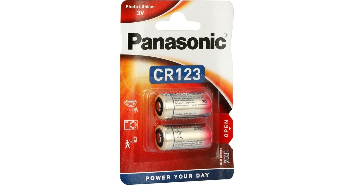 Panasonic Lithium Photo CR-123AL/2BP, Batterie(2 Stück, CR-123)
