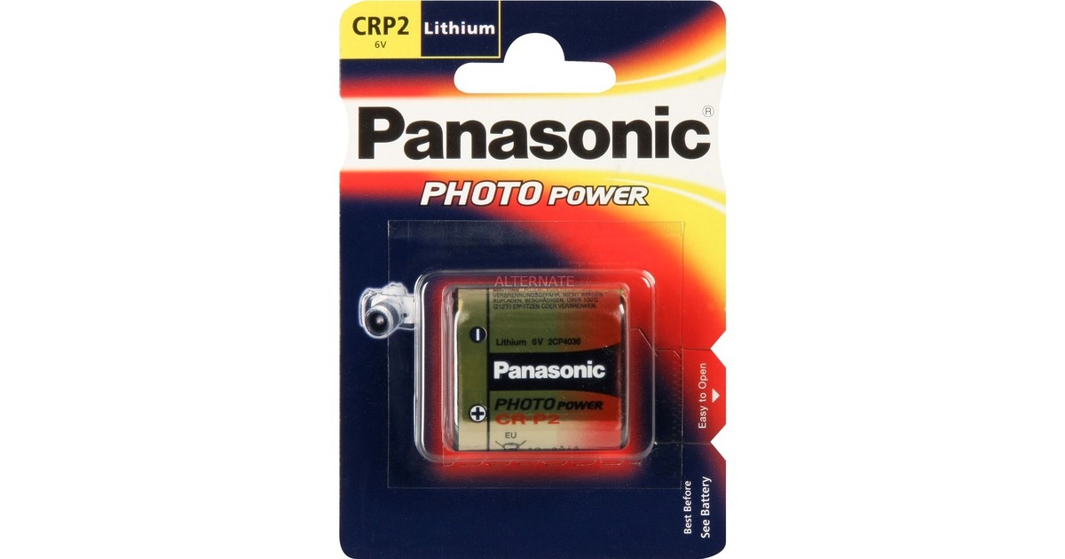 Panasonic Lithium Photo CR-P2PL/1B, Batterie(silber)