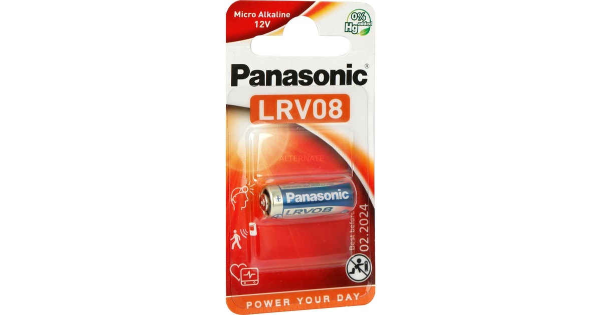 Panasonic Micro Alkaline - LRV08, Batterie(1 Stück, LRV08)