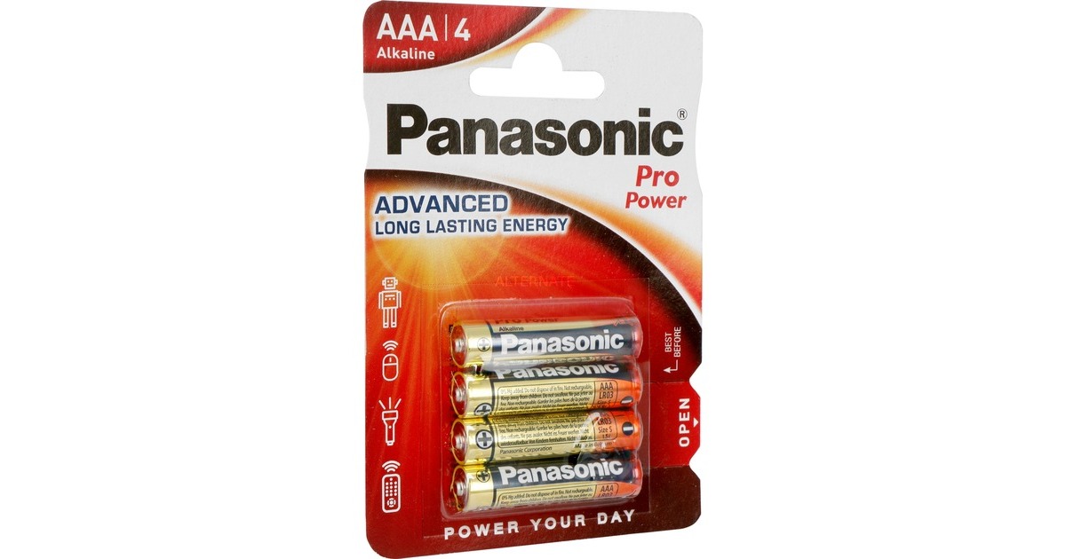 Panasonic Pro Power AAA, Batterie(4 Stück, AAA)