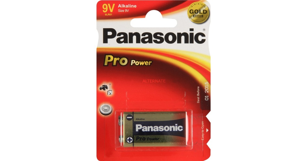 Panasonic Pro Power Gold 9V 6LR61PPG/1BP, Batterie(silber)
