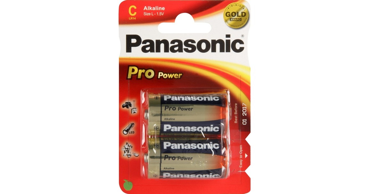 Panasonic Pro Power Gold C LR14PPG/2BP, Batterie(silber)