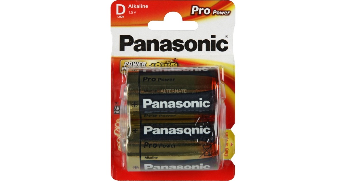 Panasonic Pro Power Gold D LR20PPG/2BP, Batterie(silber)