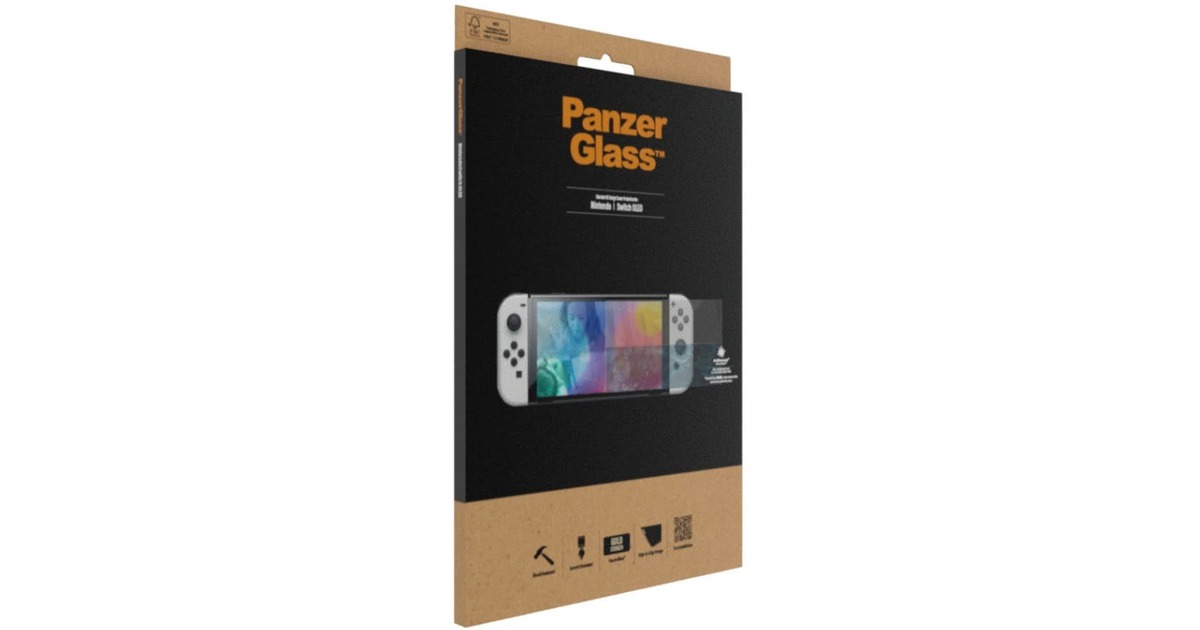 PanzerGlass Displayschutz, Schutzfolie(transparent, Nintendo Switch OLED)