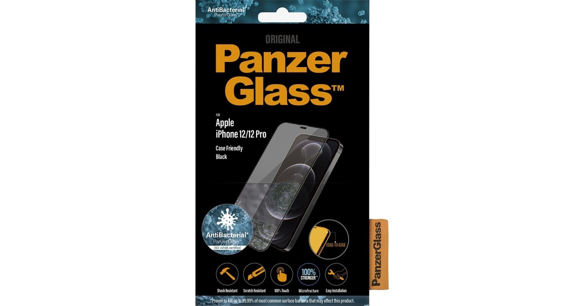 PanzerGlass Displayschutz, Schutzfolie(transparent, iPhone 12 | 12 Pro)