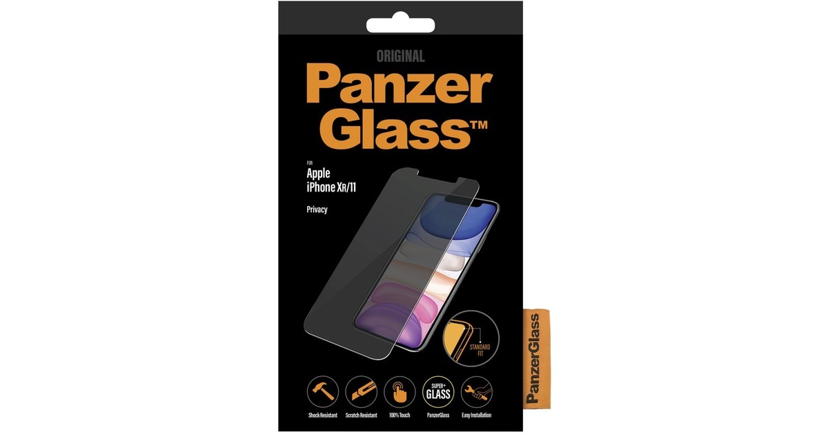 PanzerGlass Privacy, Schutzfolie(transparent, iPhone XR/11)