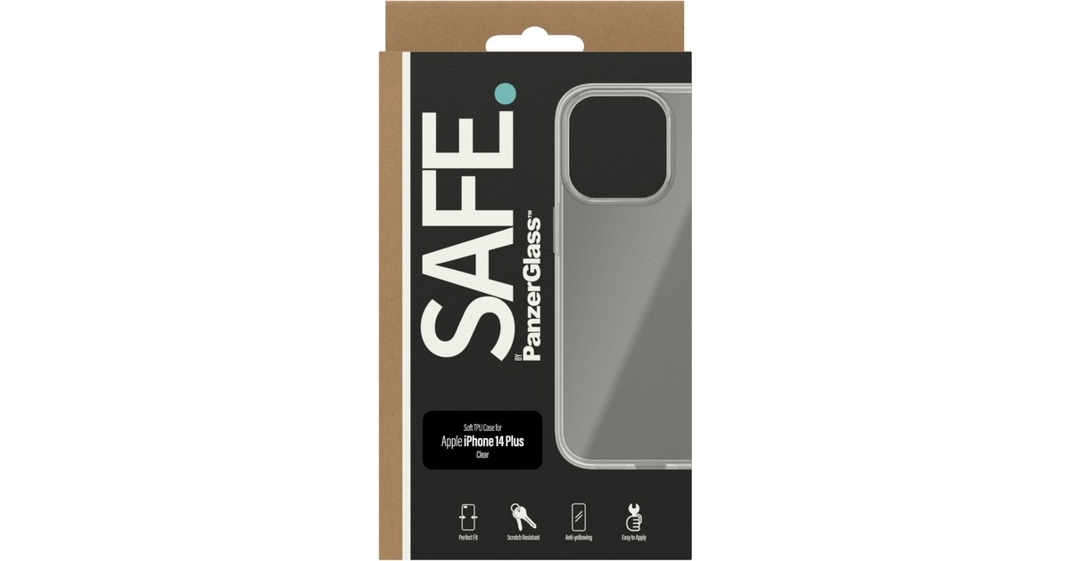 PanzerGlass SAFE Case, Schutzhülle(transparent, iPhone 14 Plus)