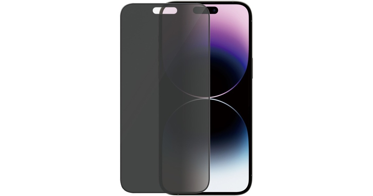 PanzerGlass Ultra Wide Fit Privacy Bildschirmschutz, Schutzfolie(transparent, iPhone 14 Pro Max)