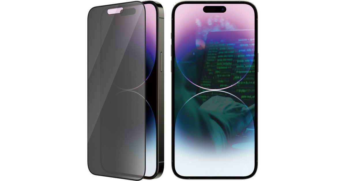 PanzerGlass Ultra Wide Fit Privacy Bildschirmschutz, Schutzfolie(transparent, iPhone 14 Pro Max)