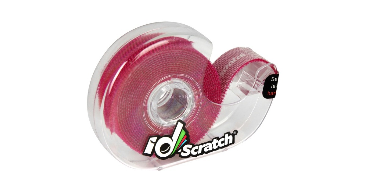 Patchsee ID-SCRATCH Pre-Cut, Kabelbinder(violett, 2 Meter Rolle, in Spenderbox)