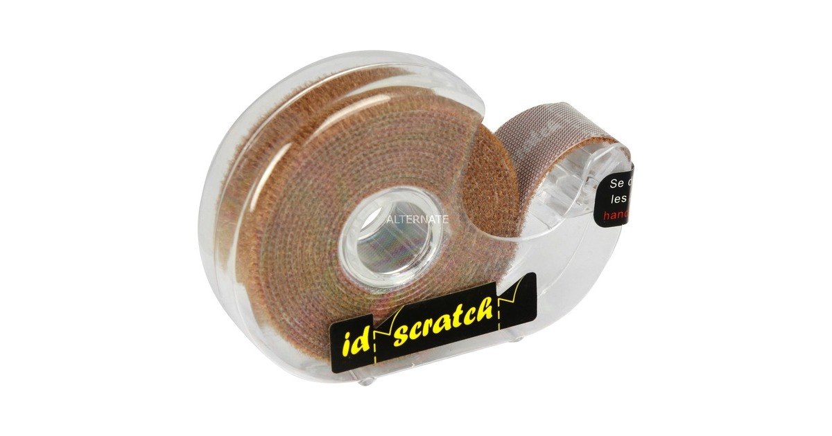 Patchsee ID-SCRATCH Pre-Cut, Kabelbinder(hellbraun, 2 Meter Rolle, in Spenderbox)