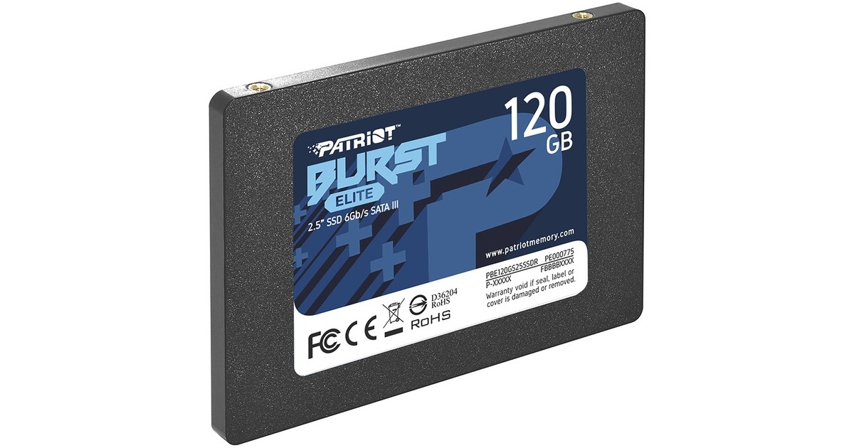 Patriot Burst Elite 120 GB, SSD(schwarz, SATA 6 Gb/s, 2,5")