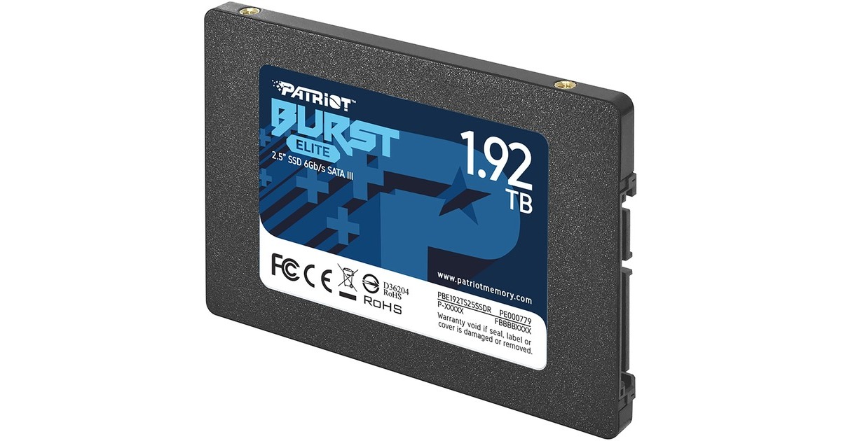 Patriot Burst Elite 1,92 TB, SSD(schwarz, SATA 6 Gb/s, 2,5