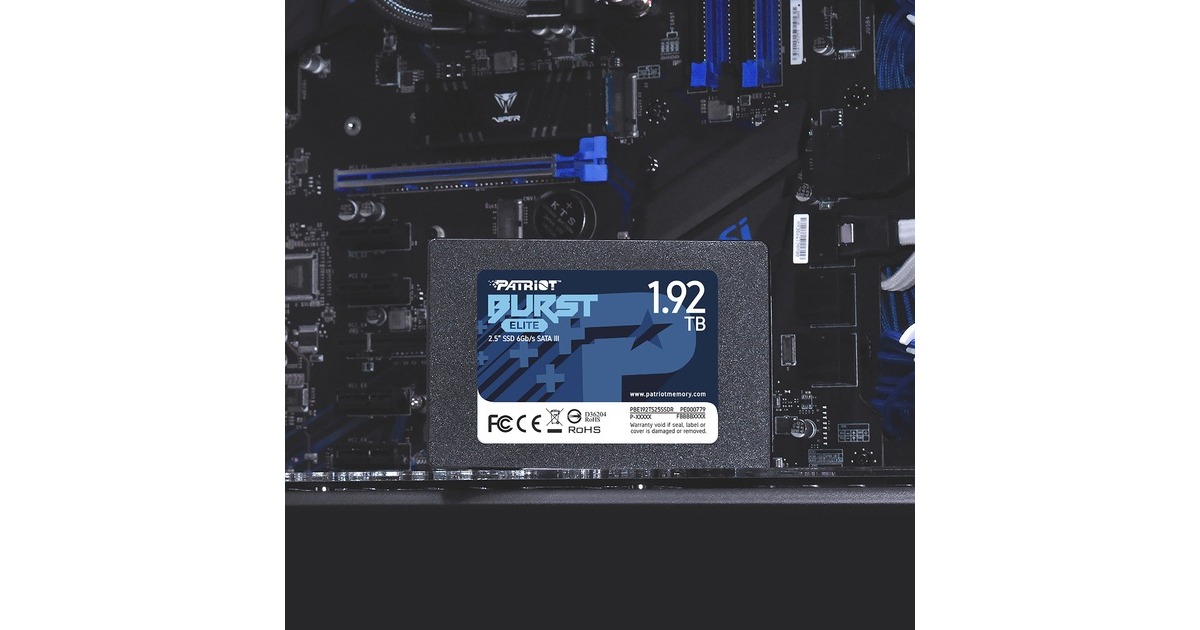 Patriot Burst Elite 1,92 TB, SSD(schwarz, SATA 6 Gb/s, 2,5