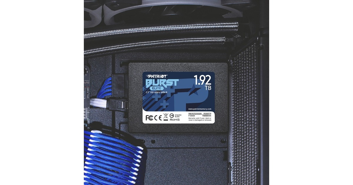 Patriot Burst Elite 1,92 TB, SSD(schwarz, SATA 6 Gb/s, 2,5