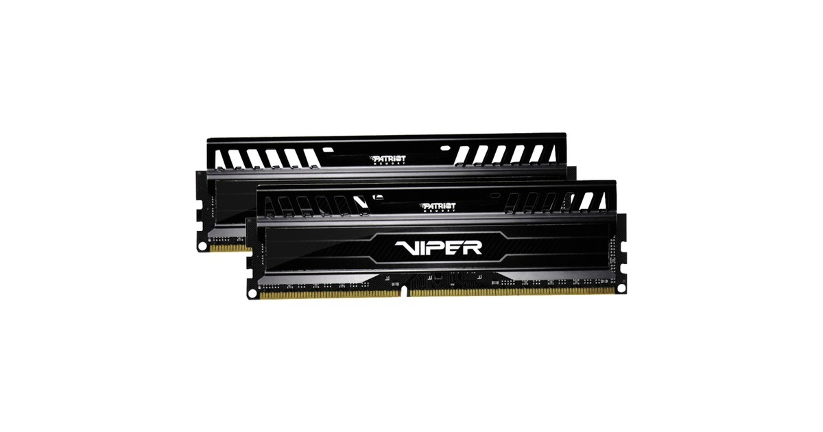 Patriot DIMM 16 GB DDR3-1866 (2x 8 GB) Dual-Kit, Arbeitsspeicher(PV316G186C0K, Viper 3 - Black Mamba Edition, INTEL XMP, Retail)