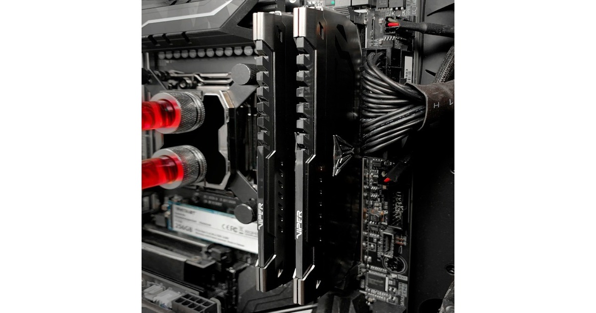 Patriot DIMM 16 GB DDR4-3600 (2x 8 GB) Dual-Kit, Arbeitsspeicher(grau, PVS416G360C8K, Viper Steel, INTEL XMP)