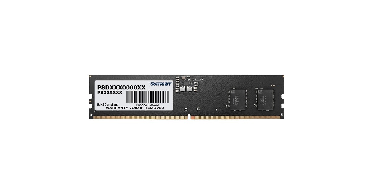 Patriot DIMM 16 GB DDR5-4800, Arbeitsspeicher(schwarz, PSD516G480081, SIGNATURE LINE)