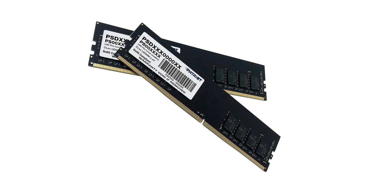 Patriot DIMM 32 GB DDR4-3200 (2x 16 GB) Dual-Kit, Arbeitsspeicher(schwarz, PSD432G3200K, Signature Line)