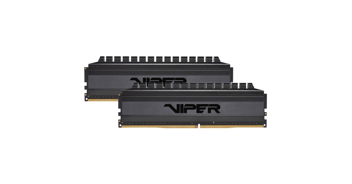 Patriot DIMM 32 GB DDR4-3200 (2x 16 GB) Dual-Kit, Arbeitsspeicher(PVB432G320C6K, Viper 4 Blackout, INTEL XMP)