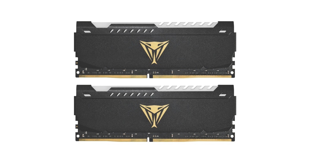 Patriot DIMM 32 GB DDR4-3200, Arbeitsspeicher(schwarz, PVSR432G320C8, Viper Steel RGB, INTEL XMP)