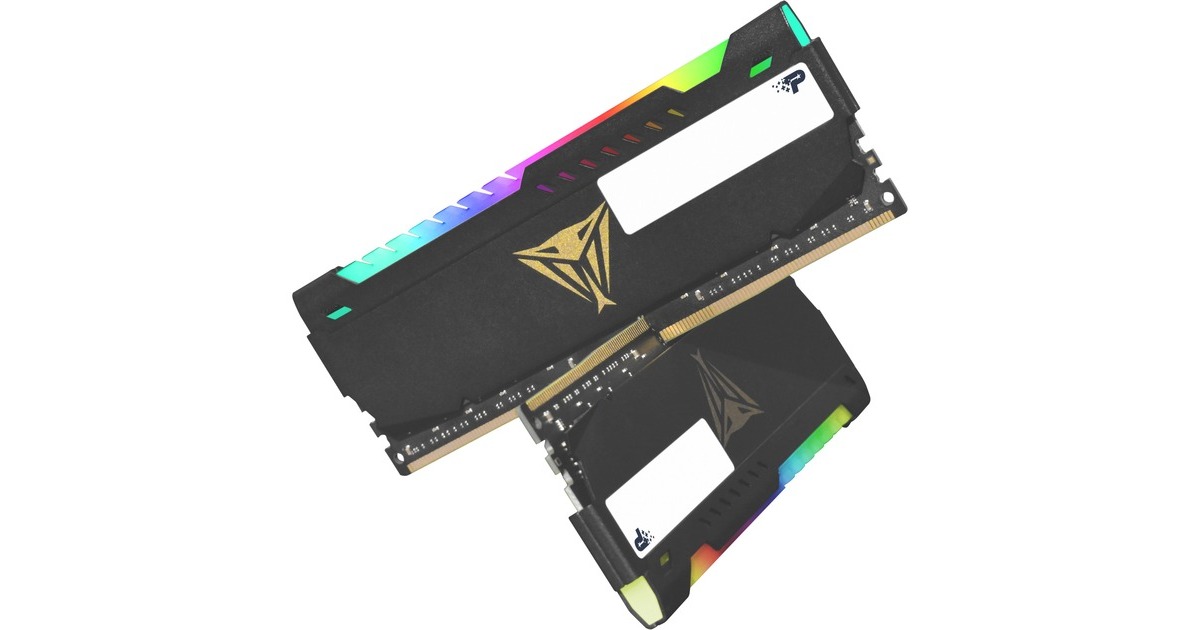 Patriot DIMM 32 GB DDR4-3200, Arbeitsspeicher(schwarz, PVSR432G320C8, Viper Steel RGB, INTEL XMP)