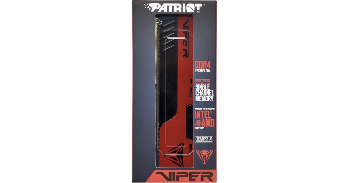 Patriot DIMM 32 GB DDR4-3200, Arbeitsspeicher(rot/schwarz, PVE2432G320C8, Viper Elite II, INTEL XMP)