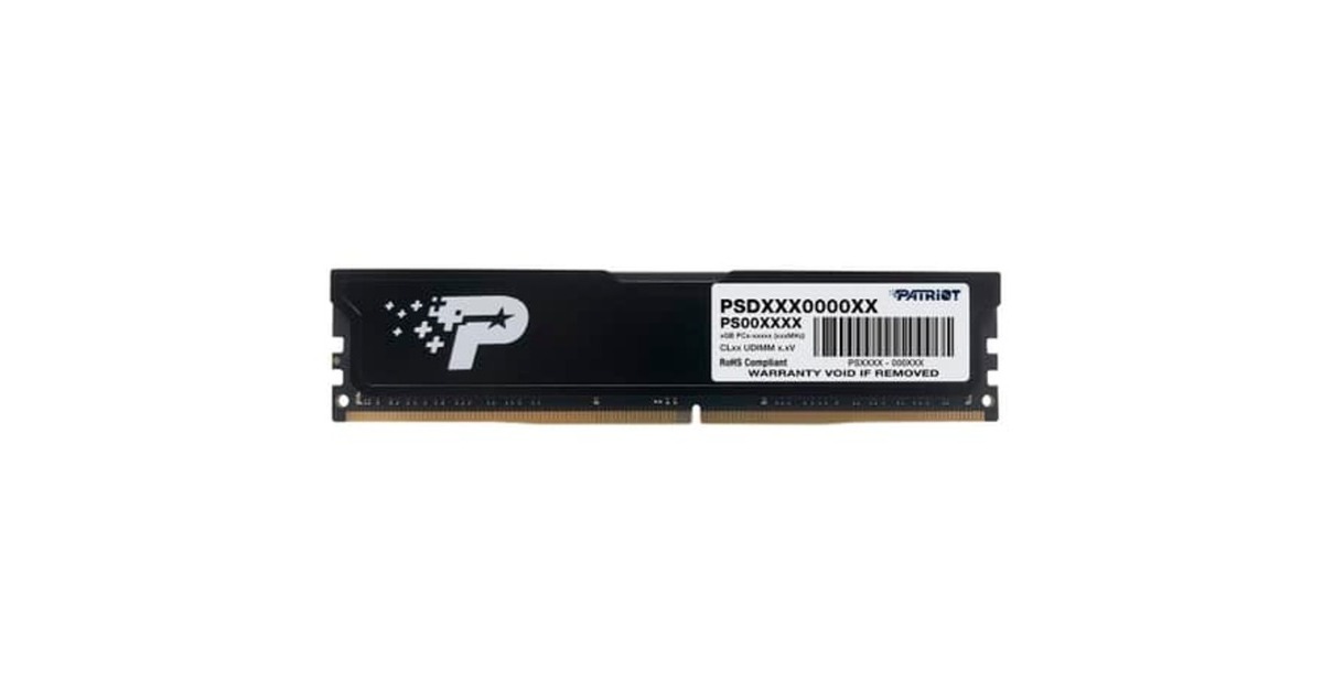 Patriot DIMM 32 GB DDR4-3200, Arbeitsspeicher(schwarz, PSD432G32002, Signature Line)