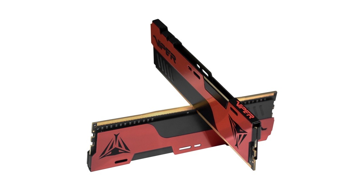 Patriot DIMM 32 GB DDR4-3600 (2x 16 GB) Dual-Kit, Arbeitsspeicher(rot/schwarz, PVE2432G360C0K, Viper Elite II, INTEL XMP)