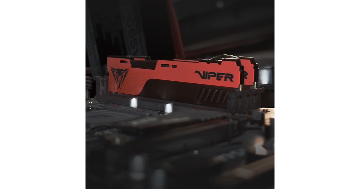 Patriot DIMM 32 GB DDR4-4000 (2x 16 GB) Dual-Kit, Arbeitsspeicher(rot/schwarz, PVE2432G400C0K, Viper Elite II, INTEL XMP)
