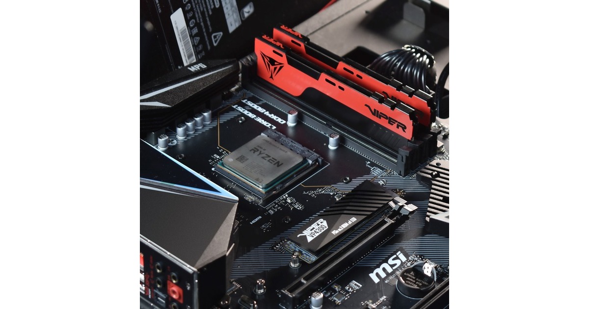 Patriot DIMM 32 GB DDR4-4000 (2x 16 GB) Dual-Kit, Arbeitsspeicher(rot/schwarz, PVE2432G400C0K, Viper Elite II, INTEL XMP)