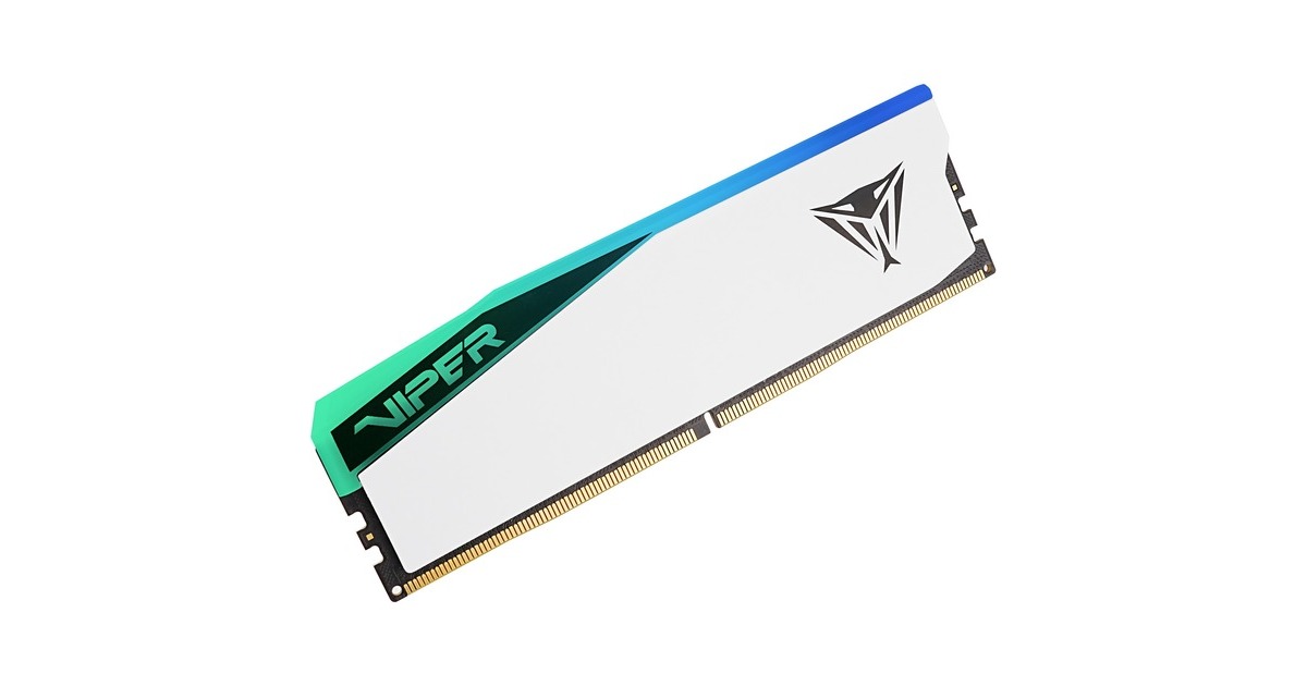 Patriot DIMM 32 GB DDR5-5600, Arbeitsspeicher(weiß, PVER532G56C38W, Elite 5 RGB, INTEL XMP, AMD EXPO)