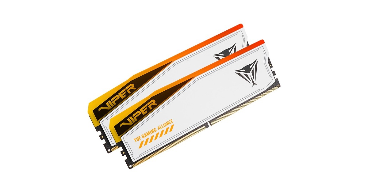 Patriot DIMM 32 GB DDR5-6000 (2x 16 GB) Dual-Kit, Arbeitsspeicher(schwarz, PVER532G60C36KT, Viper Elite 5 RGB, INTEL XMP, AMD EXPO)